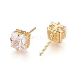 Brass Stud Earrings&nbsp;EJEW-L245-005G