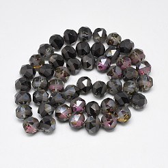 Electroplate Glass Beads Strands&nbsp;X-EGLA-Q085-8mm-08