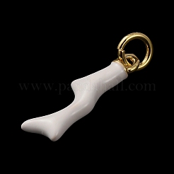 Brass with Enamel Pendants&nbsp;KK-CBA2F11-22G-05