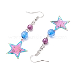 304 Stainless Steel Filigree Dangle Earrings&nbsp;EJEW-JE06198