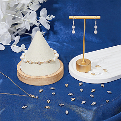32Pcs 2 Colors Eco-Friendly Rack Plating Brass Pave Clear Cubic Zirconia Connector Charms&nbsp;KK-FH0007-31
