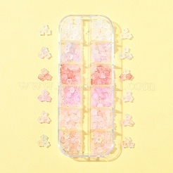 420Pcs 6 Colors Frosted Transparent Acrylic Beads&nbsp;OACR-FS0002-17B