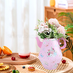 12Pcs 4 Styles 3D Flower Printed Teapot Shaped Paper Flower Gift Boxes&nbsp;DIY-SP0006-37