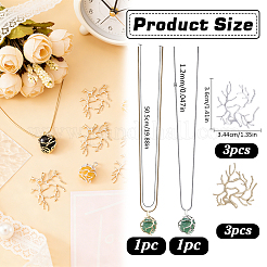 2Pcs 2 Colors 1.2MM 304 Stainless Steel Round Snake Chain Necklaces&nbsp;NJEW-WR0001-11