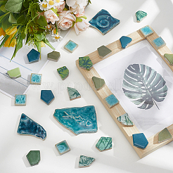500G 4 Styles Mosaic Tiles Porcelain Cabochons&nbsp;DIY-SP0007-72