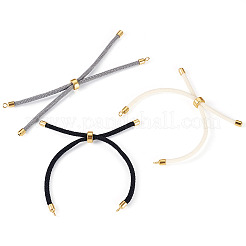 3Pcs 3 Colors Round Nylon Twisted Cord Slider Bracelet Making&nbsp;MAK-TA0001-32