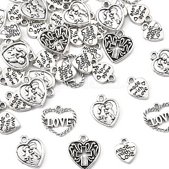 80Pcs 5 Styles Tibetan Style Zinc Alloy Charms&nbsp;TIBEP-FS0001-38