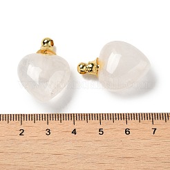 Natural Mixed Gemstone Perfume Bottle Pendants&nbsp;G-Z039-03G