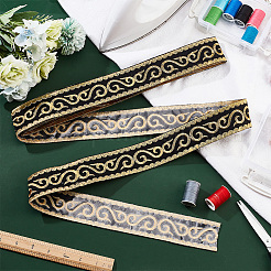 Polyester Lace Trim&nbsp;OCOR-WH0068-50