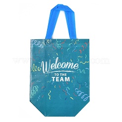 Printed Non-Woven Reusable Folding Wine Bottle Gift Bags with Handle&nbsp;ABAG-C012-04B
