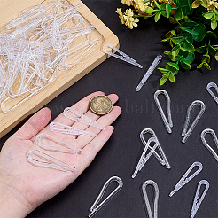100Pcs 2 Styles Plastic Collar Tie Clips&nbsp;AJEW-ME0001-24