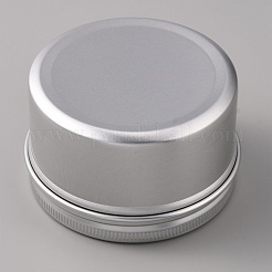 Aluminium Shallow Round Candle Tins&nbsp;AJEW-WH0326-03A