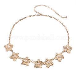 Alloy with Plastic Pearl Flower Link Chain Waist Belly Chains for Women&nbsp;FS-WGCEAD5-01