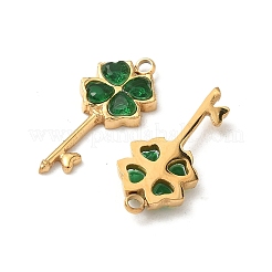 304 Stainless Steel Rhinestone Pendants Ion Plating(IP)&nbsp;STAS-V015-11G