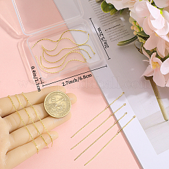 20Pcs Brass Boston Link Chain Tassel Pendants&nbsp;KK-BBC0013-70