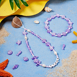 100G Ocean Theme Transparent Acrylic Beads&nbsp;MACR-TA0001-80B