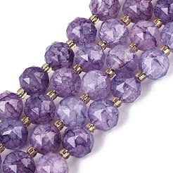 Ombre Effect Dyed Transparent Crackle Glass Beads Strands&nbsp;GLAA-Q111-10MM-03