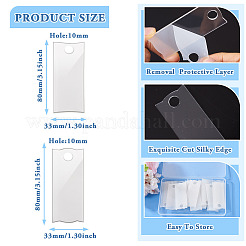 2Bag 2 Styles Acrylic Blank Label Big Pendants&nbsp;FIND-TA0004-77B