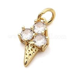 Brass Micro Pave Cubic Zirconia Charms&nbsp;KK-C134-29G