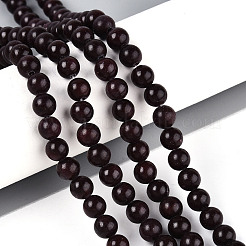Dyed Natural Mashan Jade Round Beads Strands&nbsp;G-T139-6mm-67I