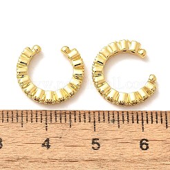 Brass Micro Pave Cubic Zirconia Cuff Earrings&nbsp;ZIRC-H109-06G