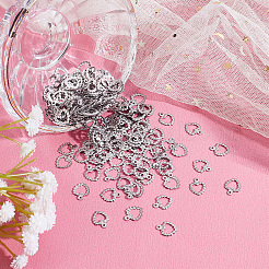 200Pcs 304 Stainless Steel Open Charms&nbsp;STAS-DC0005-92