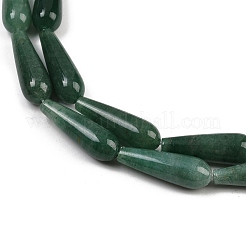Natural Green Aventurine Teardrop Beads Strands&nbsp;G-E329-31