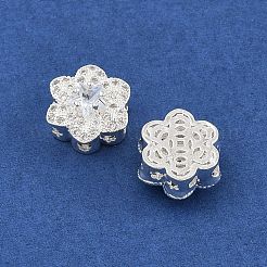 Rack Plating Brass Micro Pave Cubic Zirconia Beads&nbsp;KK-F879-02S-01