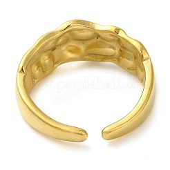 304 Stainless Steel Open Cuff Rings for Women&nbsp;LS-RJEW-Z043-01B