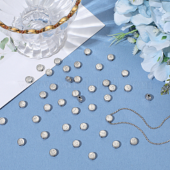 40Pcs 10 Styles Anti-Tarnish 304 Stainless Steel Beads&nbsp;STAS-BBC0007-54
