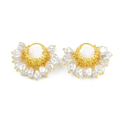 Brass Hoop Earrings for Women&nbsp;EJEW-Q391-16G