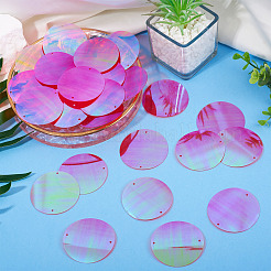 150Pcs Rainbow Iridescent PVC Paillette/Sequin Links&nbsp;FIND-TA0008-10D