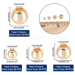 280Pcs 8 Style Brass Beads&nbsp;KK-PH0004-74