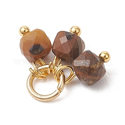 10Pcs 10 Styles Natural Mixed Gemstone Pendants&nbsp;PALLOY-JF04932-02