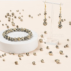 340Pcs 4 Style Natural Dalmatian Jasper Beads&nbsp;G-LS0001-48