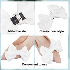 2Pcs Bowknot Polyester Shoe Decoration&nbsp;FIND-DR0001-64C