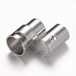 Brass Locking Tube Magnetic Clasps&nbsp;LS-MC077