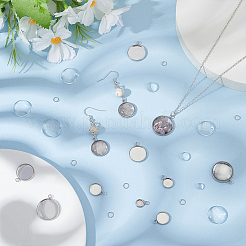 DIY Flat Round Pendant Making Kits&nbsp;DIY-UN0002-94
