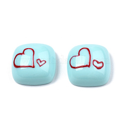 Opaque Resin Enamel Cabochons&nbsp;CRES-N031-030