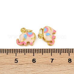 Brass Enamel Charms&nbsp;KK-Q081-01B-MG