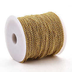 Soldered Brass Coated Iron Rolo Chains&nbsp;CH-S125-08A-G