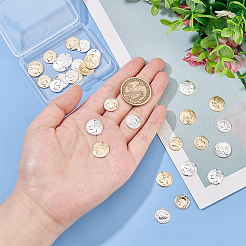 32Pcs 4 Style Brass Charms&nbsp;KK-BC0009-53
