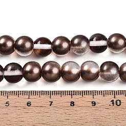Baking Paint Transparent Glass Beads Strands&nbsp;DGLA-N011-10mm-09