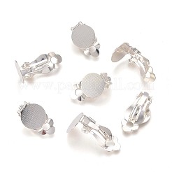 Brass Blank Base Clip-on Earring Cabochon Setting&nbsp;X-KK-M019-03S