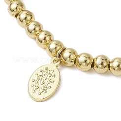 3Pcs 3 Style 304 Stainless Steel Beads Stretch Bracelets Sets&nbsp;BJEW-JB11053