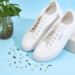 60Pcs 3 Colors Brass Capsule Shoelace Buckles&nbsp;FIND-PH0026-19A