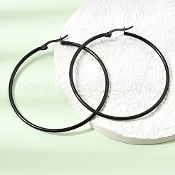 201 Stainless Steel Hoop Earrings&nbsp;SA-CBA4A0D-16EB-C
