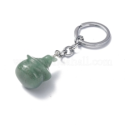 Natural Green Aventurine Keychains&nbsp;KEYC-P011-04P-06