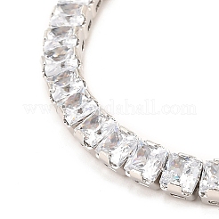 Adjustable Brass Micro Pave Cubic Zirconia Tennis Bracelets&nbsp;BJEW-F416-04P
