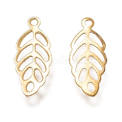 304 Stainless Steel Filigree Charms&nbsp;STAS-H130-14G